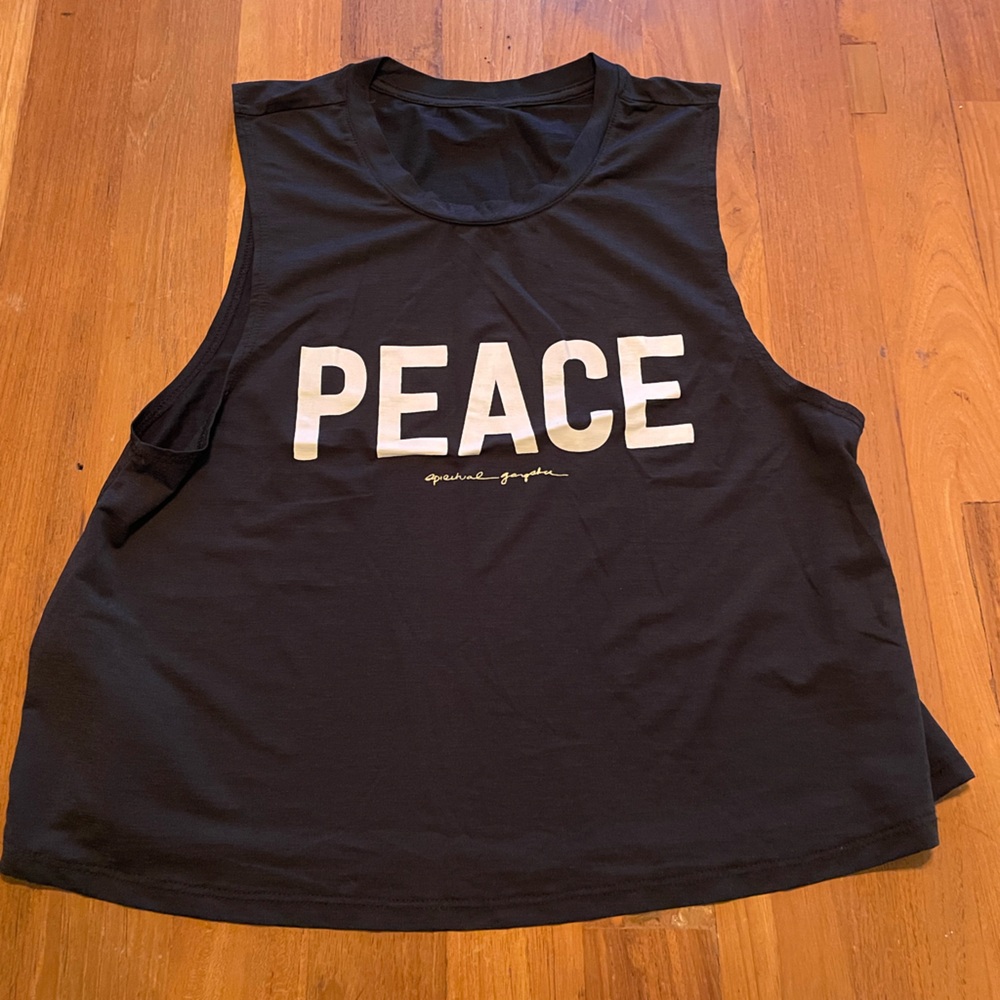 Spiritual Gangster Crop PEACE tank top